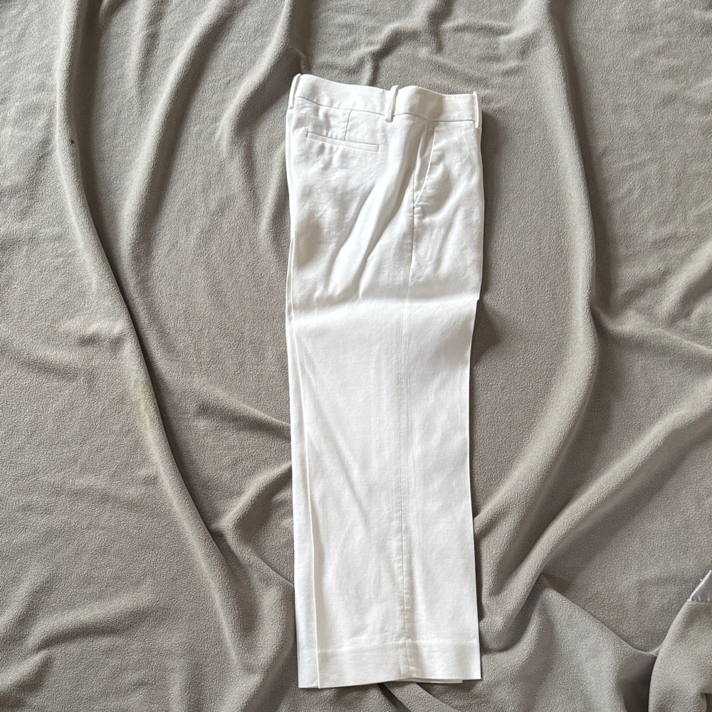 Women’s J Crew Classic Cropped White Pants